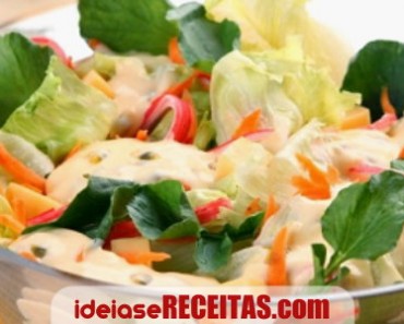 salada verde molho maracuja
