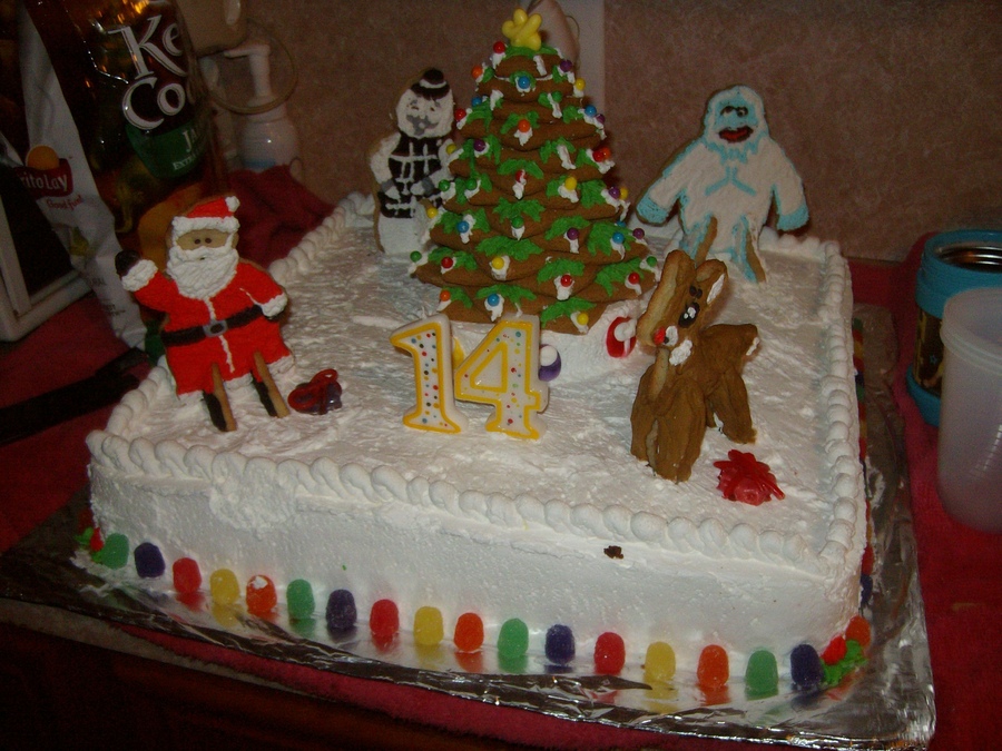 Decoração de bolos para o Natal