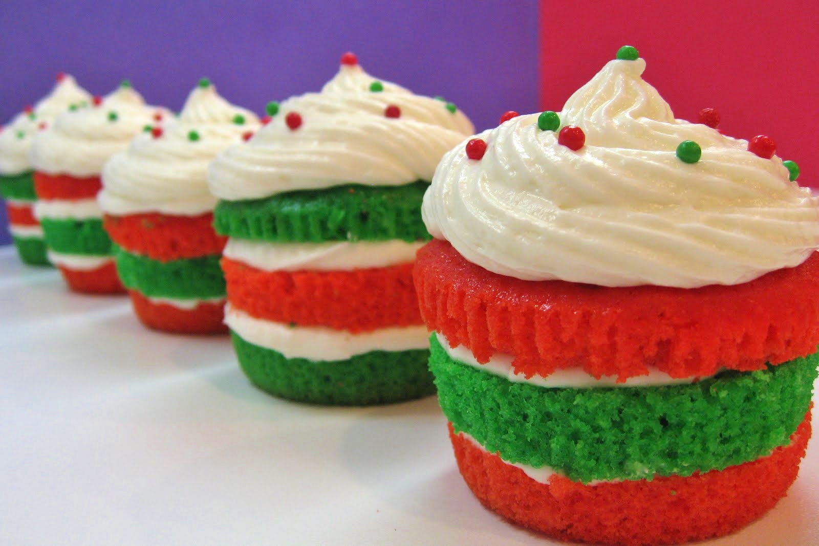 Layered-Christmas-Cupcakes-with-Marshmallow-Buttercream