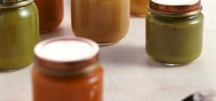 Jars of Organic Baby Food